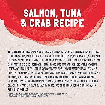 Natural Balance Platefulls Salmon, Tuna & Crab Cat Food, 3 oz Pouches (24 Pack)