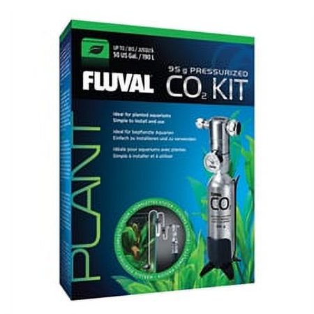 Fluval Pressurized CO2 Kit - 95g Cartridge - Up to 50 US Gal / 190 L Aquarium Plant Growth System