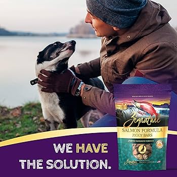Zignature Ziggy Bars Salmon Dog Treats - 12 oz - Limited Ingredient Biscuits