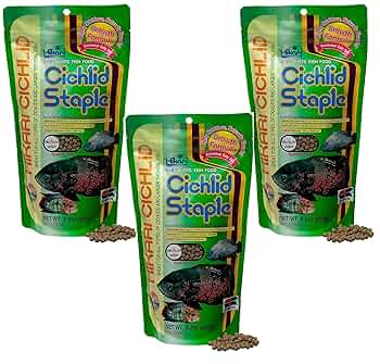 Hikari Cichlid Staple Medium Pellets Fish Food 8.8 oz (250g) - Floating Type Daily Diet