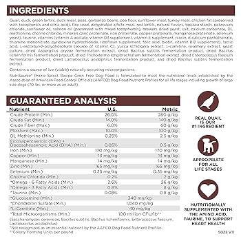 NutriSource Grain Free Prairie Select Dry Dog Food, Quail and Duck, 26 lb Bag