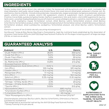 NutriSource Turkey & Rice Recipe Dry Dog Food, 5 lb Bag