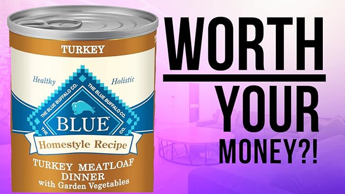 Blue Buffalo Homestyle Recipe Turkey Meatloaf Dinner Wet Dog Food, 12.5 oz Can
