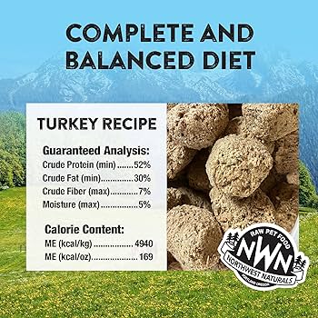 NW Naturals Freeze Dried Turkey Nuggets Dog Food, 12 oz