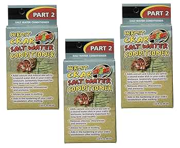 Zoo Med Hermit Crab Salt Water Conditioner - 2.25 oz - Saltwater for Hermit Crabs