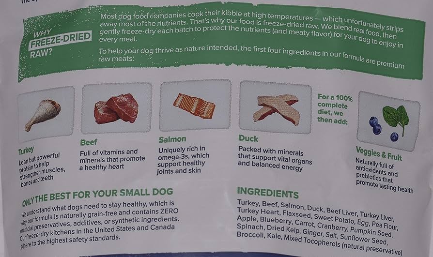 Dr. Marty Nature's Blend Premium Freeze-Dried Raw Dog Food - 6 oz