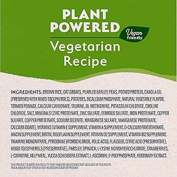 Natural Balance L.I.D. Plant Powered Vegetarian Dry Dog Food, 4 lb