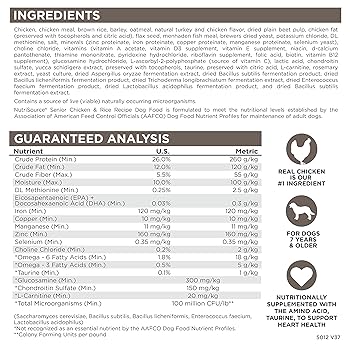 NutriSource Senior Chicken & Rice Dry Dog Food - 30 lb Bag