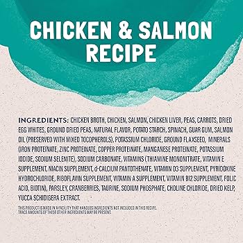 Natural Balance Platefulls Adult Grain-Free Wet Cat Food, Chicken & Salmon Recipe, 3 oz Pouch (24 Pack)