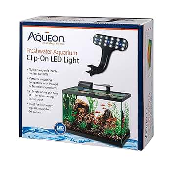 Aqueon Clip-On Freshwater LED Aquarium Light - Up to 20 Gallons