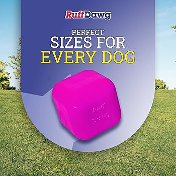 Ruff Dawg Cube XL - Indestructible Rubber Dog Toy for Aggressive Chewers