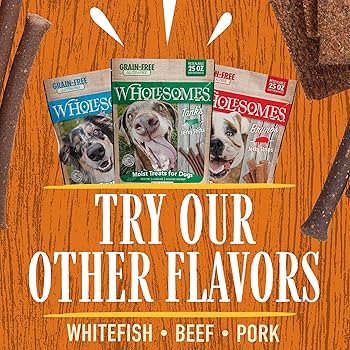Wholesomes Grain Free Dog Treats, Chicken Jerky Sticks - 25 oz (Heidi's or Tank's)
