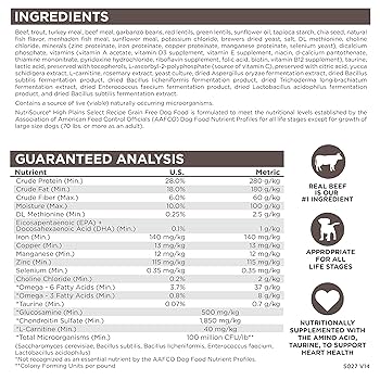 NutriSource Grain Free High Plains Select Dry Dog Food, Beef, Trout & Turkey, 26 lb