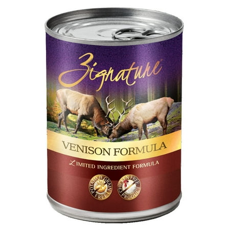 (12 Pack) Zignature Venison Formula Wet Dog Food  13 Oz