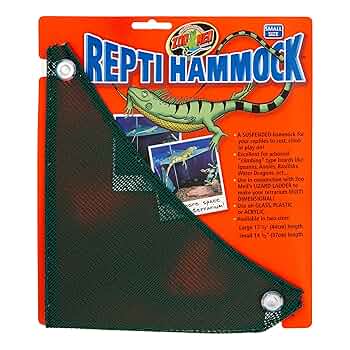 Zoo Med Repti Hammock - Small, Basking Platform, Reptile Terrarium Accessory - 14.2 inch
