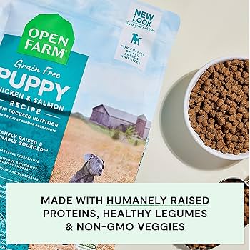 Open Farm Grain-Free Puppy Dry Dog Food - Chicken & Salmon Recipe, 22 lb Bag