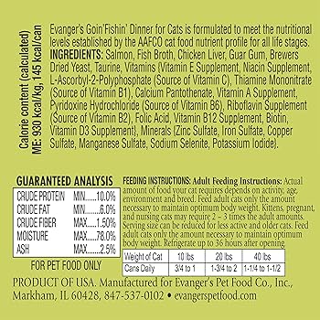 Evanger's Heritage Classic Goin' Fishin' Dinner Wet Cat Food, 5.5 oz Can