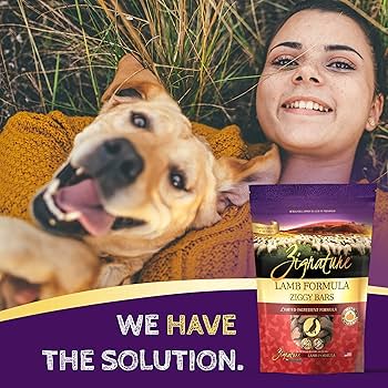 Zignature Ziggy Bars Lamb Dog Treats 12oz - Limited Ingredient Biscuits