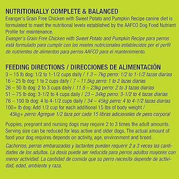 Evanger's Grain Free Chicken, Sweet Potato & Pumpkin Dry Dog Food - 4.4 lb Bag