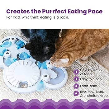 Nina Ottosson Rainy Day Puzzle & Play Cat Toy - Interactive Treat Puzzle Game