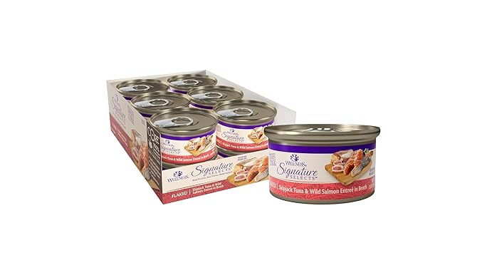 Wellness Core Signature Selects Flaked Tuna & Salmon Grain-Free Wet Cat Food, 2.8 oz