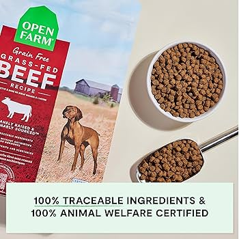 Open Farm Grain-Free Grass-Fed Beef Recipe Dry Dog Food, 22 lb Bag