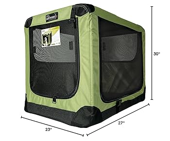 Noz2Noz Soft-Krater Indoor/Outdoor Pet Crate - 30 inch - Green