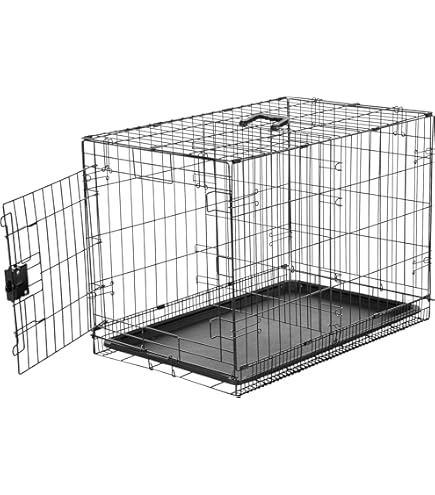 PetCrest Single Door Wire Dog Training Crate - 30 Inch