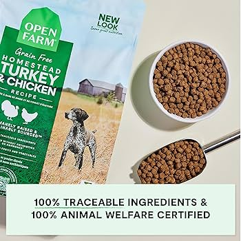 Open Farm Grain-Free Homestead Turkey & Chicken Dry Dog Food, 4 lb Bag