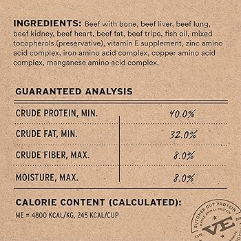 Vital Essentials Freeze-Dried Raw Beef Mini Nibs Dog Food, 25 oz