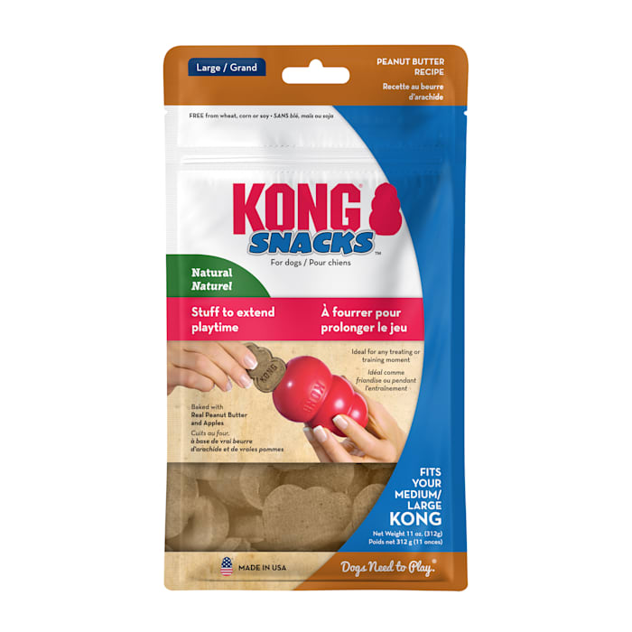 KONG Stuff'N Peanut Butter Snacks - Large Dog Treats - For Toy Stuffing - 11 oz Bag
