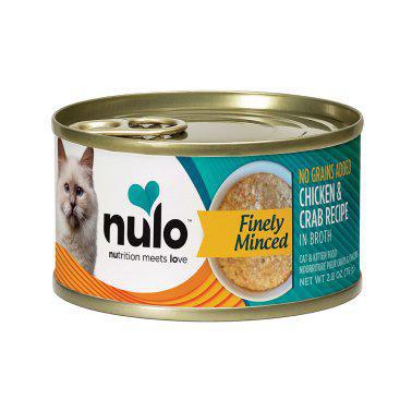 Nulo Freestyle Cat & Kitten Minced Chicken & Crab Recipe Wet Food, 2.8 oz Can