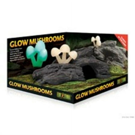 Exo Terra Glo Mushrooms Hideout - Reptile Terrarium Decoration