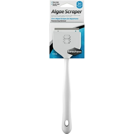 Seachem 3 in 1 Algae Scraper for Aquariums | 12 inch