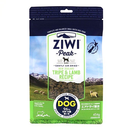 Ziwi Peak Air-Dried Dog Food - Tripe & Lamb Recipe - 16 oz / 1 lb Bag - All Life Stages, Grain-Free