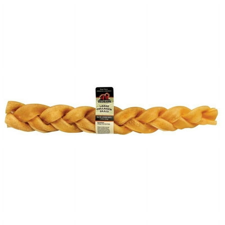 Redbarn Puffed Collagen Braid Dog Chew, 12 Inch, Single Ingredient, High Protein Dog Treat