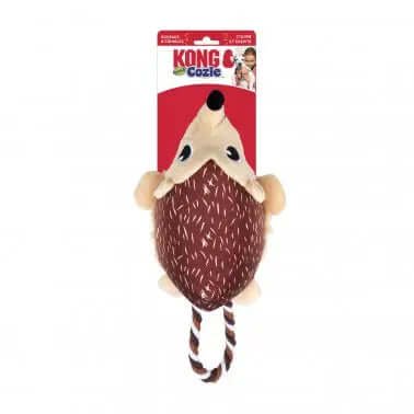 KONG Cozie Tuggz Hedgehog Dog Toy - Large Plush with Rope Handle
