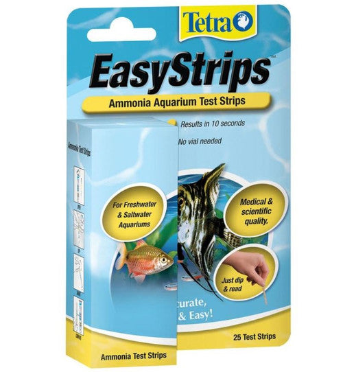 Tetra EasyStrips Aquarium Ammonia Test Kit, 25 Count - Freshwater & Saltwater