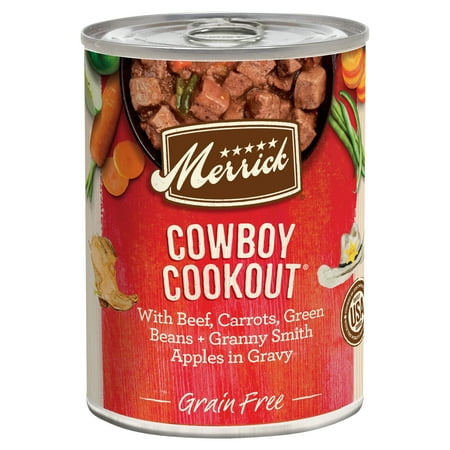 Merrick Grain Free Cowboy Cookout Wet Dog Food, 12.7 oz Can