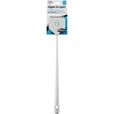 Seachem Algae Scraper - 18" Aquarium Cleaner - 3-in-1 for Glass & Acrylic Tanks