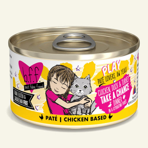 Weruva BFF Play Checkmate Chicken Pate Cat Food, 2.8 oz Can (Single)