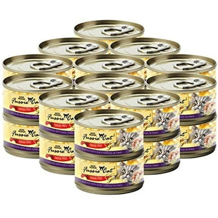 Fussie Cat Gold Chicken & Duck Grain-Free Wet Cat Food, 5.5 oz Can