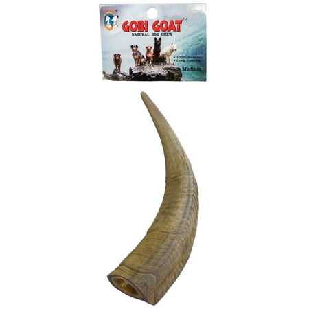 QTDog Gobi Goat Horn - Small, Natural Dog Chew
