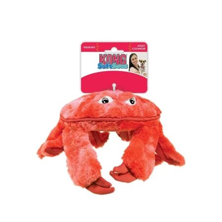 KONG SoftSeas Crab Dog Toy, Large, Red