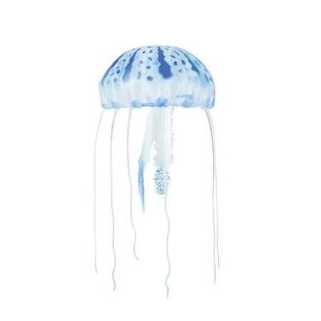 AQUATOP 4 Inch Blue Floating Jellyfish Décor JF-01BL