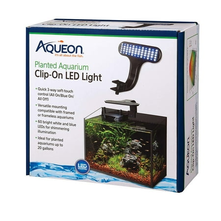 Aqueon Planted Aquarium Clip-On LED Light - Up to 20 Gallon Tanks