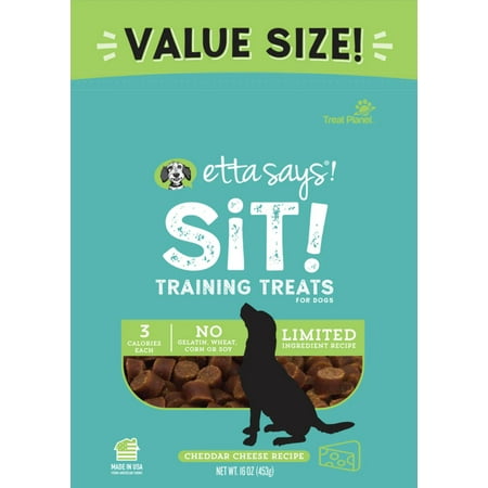 Etta Says! Sit! Dog Training Treats - Cheese Recipe - 16 oz Value Bag