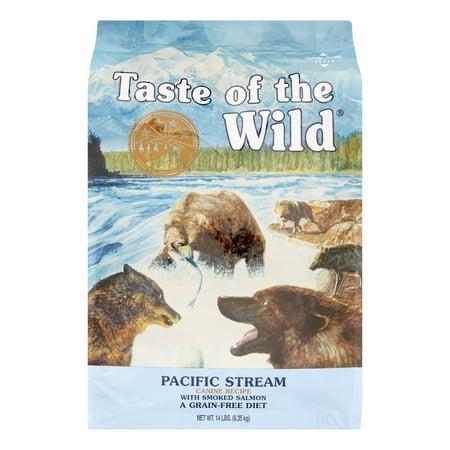 Taste of the Wild Pacific Stream Grain-Free Dry Dog Food with Smoked Salmon 14lb