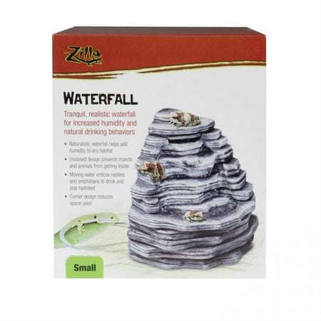 Zilla Reptile Terrarium Waterfall Decor - Small Habitat Water Feature