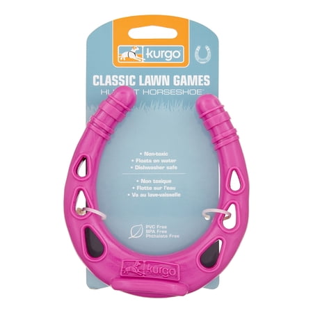 Kurgo Huck-It Horseshoe Dog Toy, Just Violet
